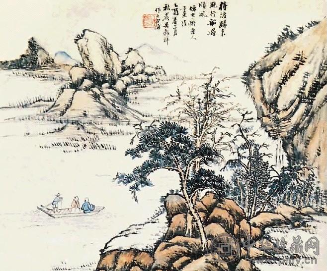 吴榖祥 山水 立轴 纸本