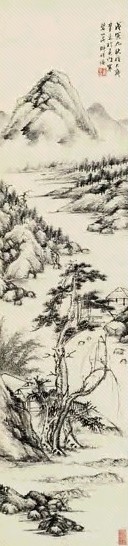 王学浩 山水 立轴 纸本