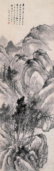 顾沄 山水 立轴 纸本