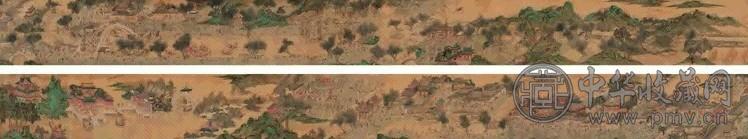 仇英(款) 清明上河图 手卷 设色绢本