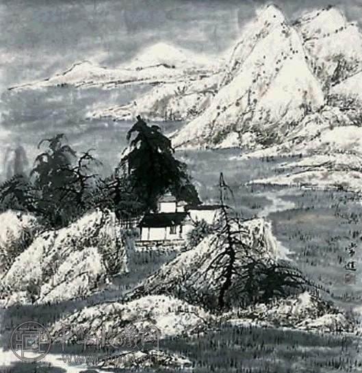 常进 山水 镜心 设色纸本