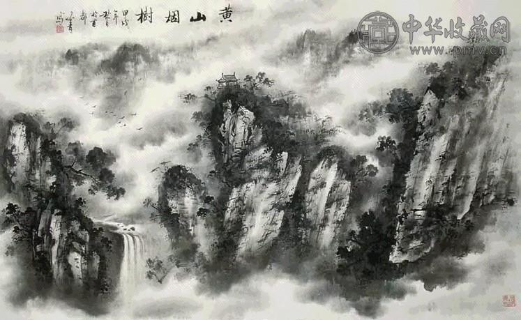 现代 汪冬青 山水