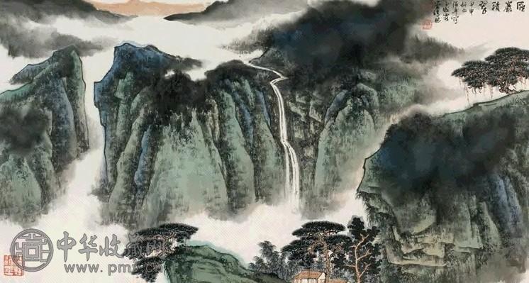 张强辛 2004年作 雁岩积翠图 镜心 设色纸本
