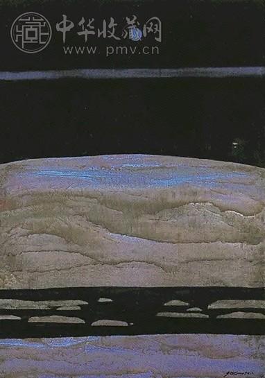 秦立生 月夜 镜心