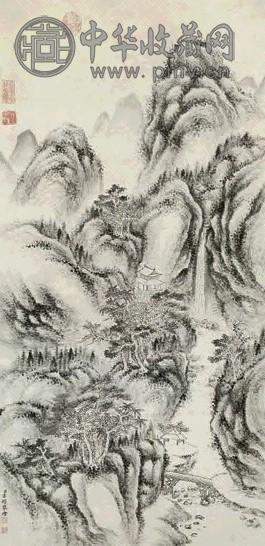 方琮 山水 立轴 水墨纸本