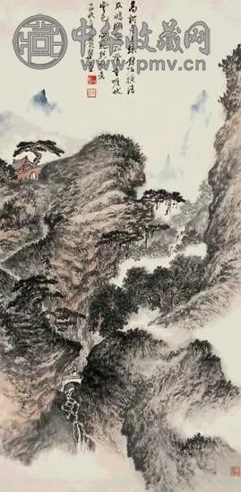 近现代 郑午昌 複涧重崖 轴