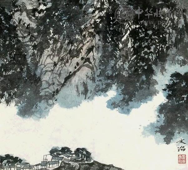 宋文治 山水 镜心 设色纸本