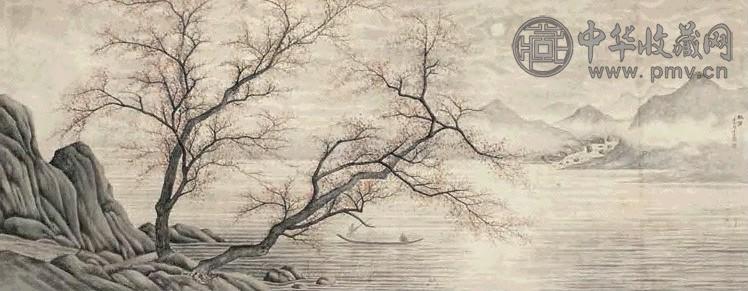 陶冷月 秋宵图 镜心 设色纸本