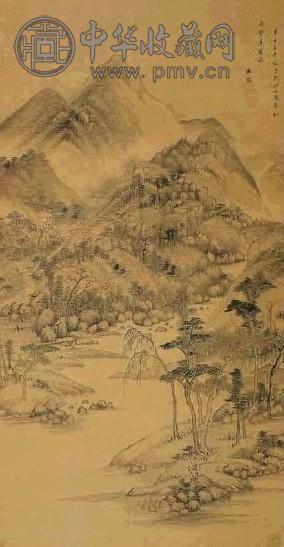 清 王鉴 秋山图 镜心