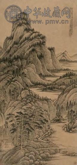 王翚 清 山水 立轴 水墨纸本