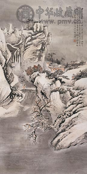 张宗祥 己巳(1929年)作 山水 立轴 设色纸本