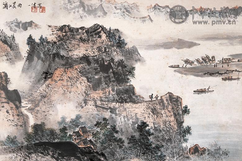 陶一清 漓江 立轴 纸本