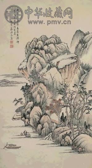 清 秦祖永 山水 轴
