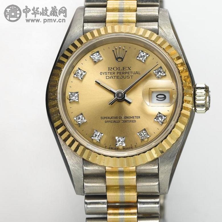 劳力士「DATEJUST」女装三色黄金腕表