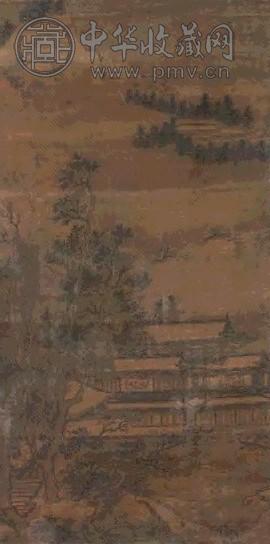 沈烽 山水 立轴 设色绢本