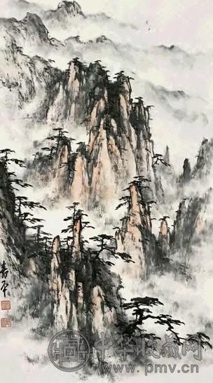 董寿平 黄山图 轴 设色纸本