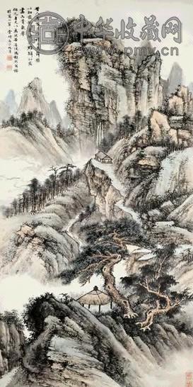 冯超然 松亭耸岳图 轴