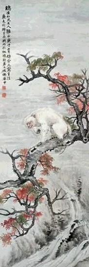 陆恢 封侯图 立轴 纸本