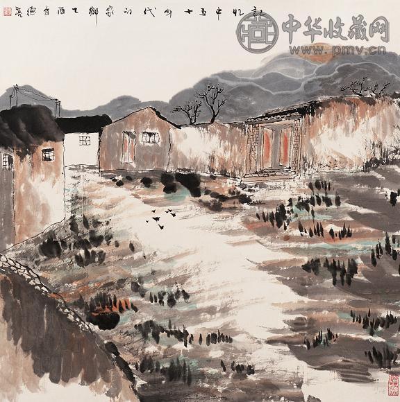 李德亮 2005年作 山水 立轴 设色纸本