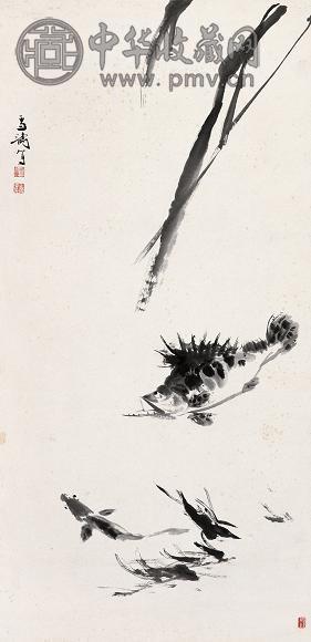 王雪涛 鳜鱼 立轴 水墨纸本