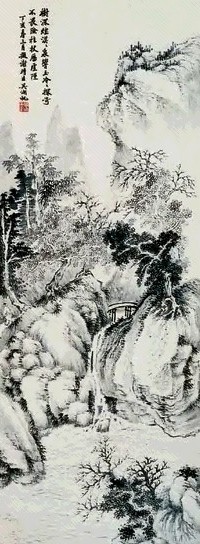 吴湖帆 山水 立轴 水墨纸本