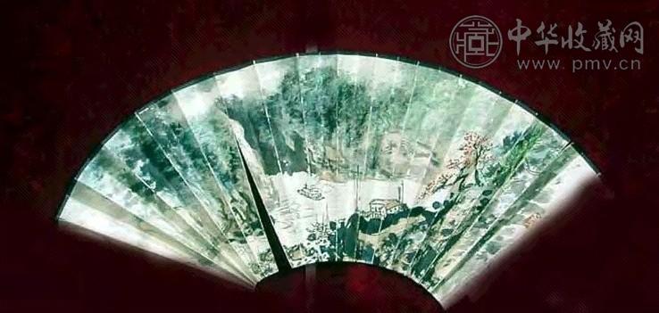 关山月 山水 扇面 设色纸本