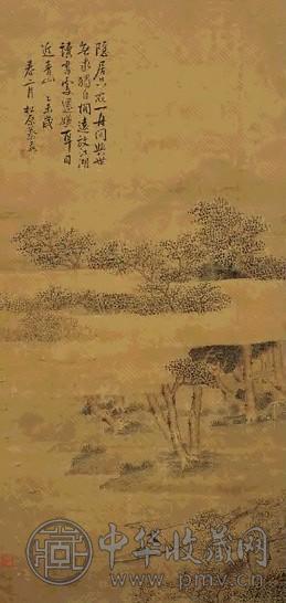 蔡嘉 隐居只在一舟间 轴