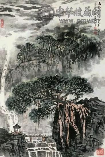 近现代 宋文治 西樵春早 轴