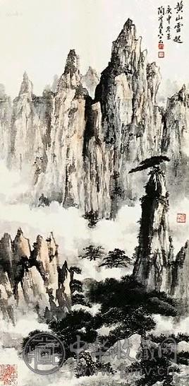 陶冷月 山水 镜心 纸本设色