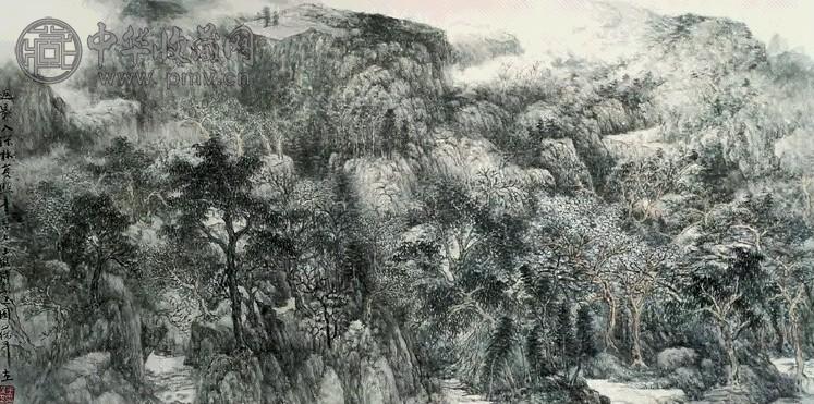 王葆平 2004年作 王维诗意图 镜心 设色纸本