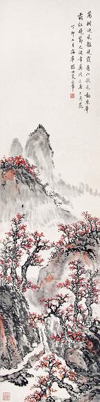 孙功炎 山水 立轴 设色纸本