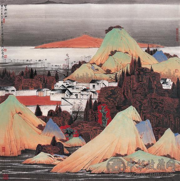 薛亮 2005年作 望断秋水 镜心 设色纸本