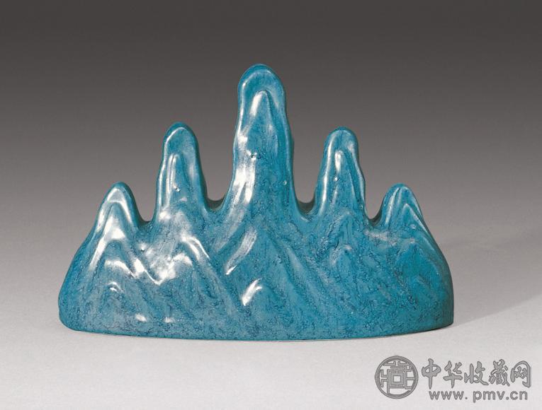 民国 炉钧釉笔山