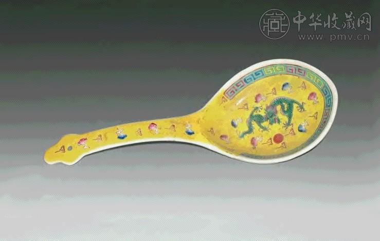 民国 粉彩汤匙
