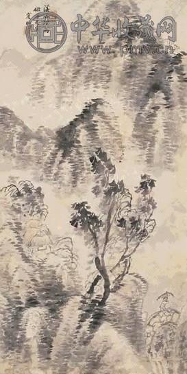黄宾虹 山水 镜心