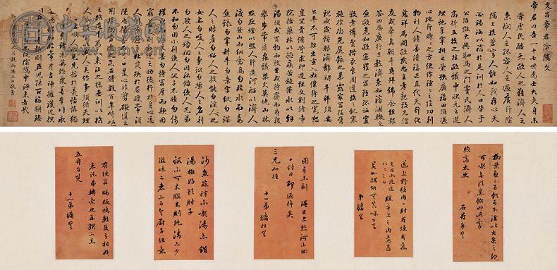 刘墉 1775年作 行书《文昌帝君阴骘文》 手卷 水墨纸本