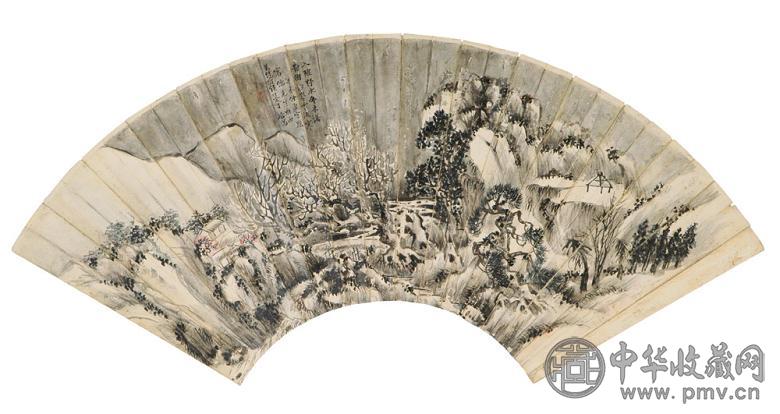 吴镜汀 山水 镜心 纸本