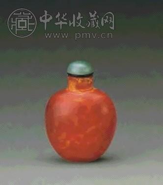 清 仿雄黄料鼻烟壶