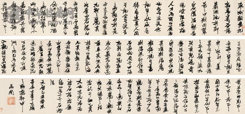 张瑞图 乙丑(1625年) 行书 手卷 纸本