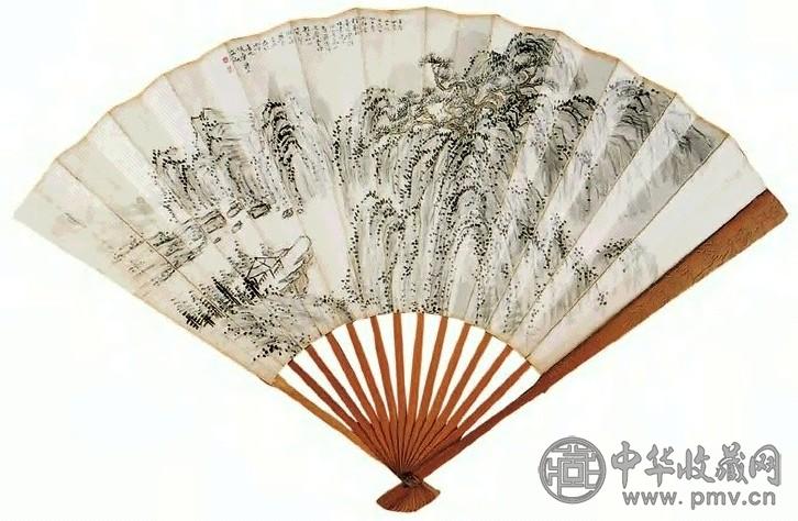 陈师曾 山水(双面) 扇面 纸本