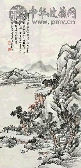 张熊 丁丑(1877年作) 山水 单片 设色纸本