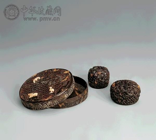 清 玳瑁香盒(3件)