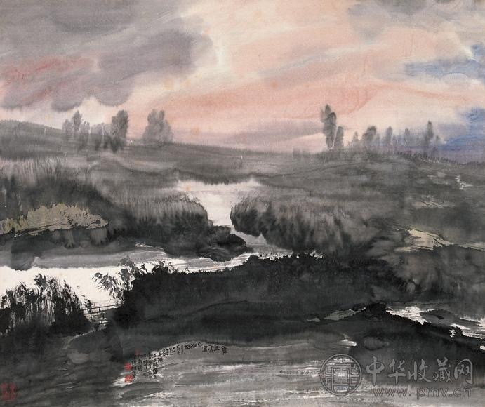 宋雨桂 山水 镜心 纸本