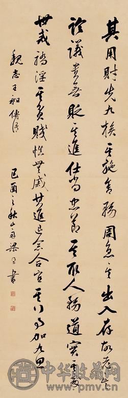 梁同书 1789年作 行书 立轴 纸本