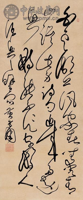 黄道周(款) 书法 立轴 纸本