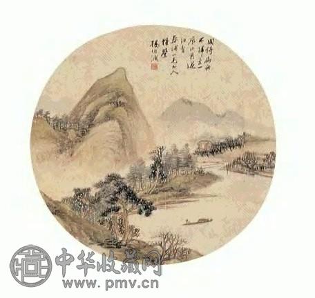 杨伯润 山水 立轴 绢本