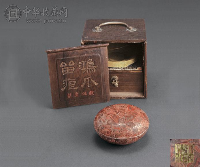 清乾隆 仿石釉印盒