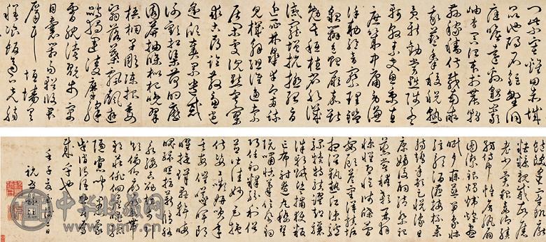 祝世禄(款) 书法 手卷 纸本