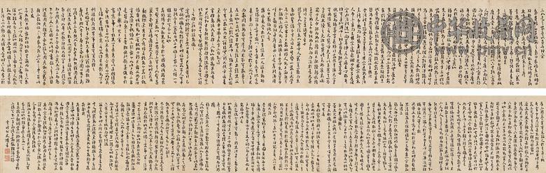 恽寿平 书法 手卷 纸本