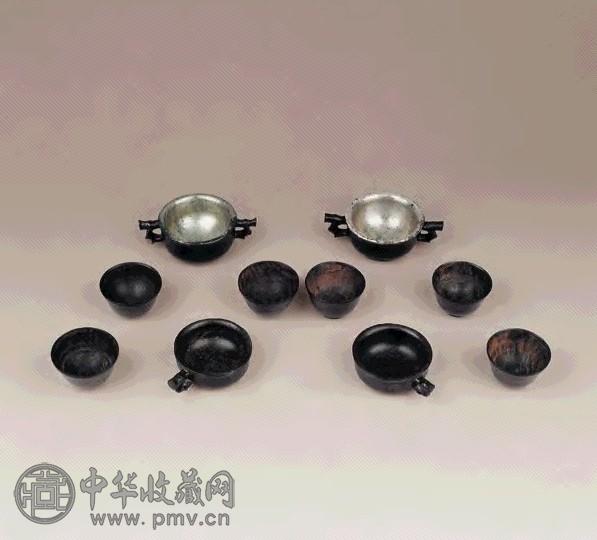 清 紫檀茶具十件套